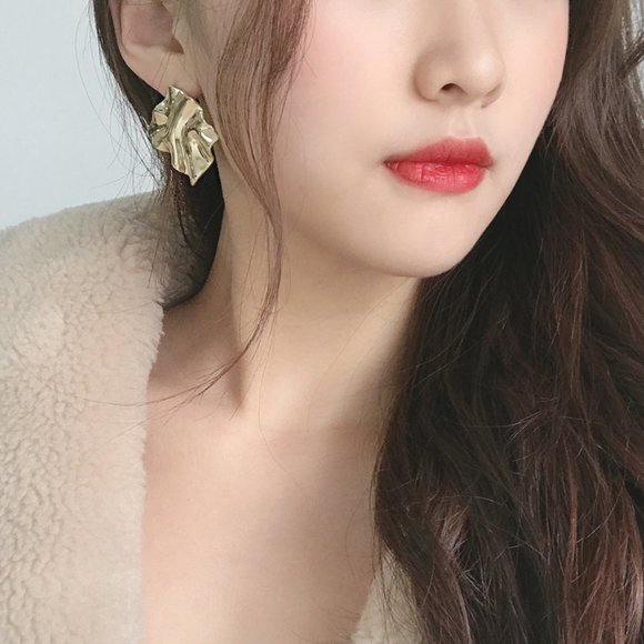 💕Last one💙Sterling Post Gold Polygon - Picture 5 of 8